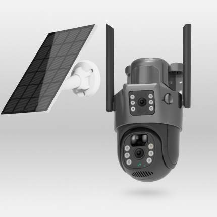 دوربین مداربسته خورشیدی سیمکارتی دو لنز V380 Pro