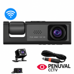 ثبت وقایع 3 لنز خودرو (wifi) black box
