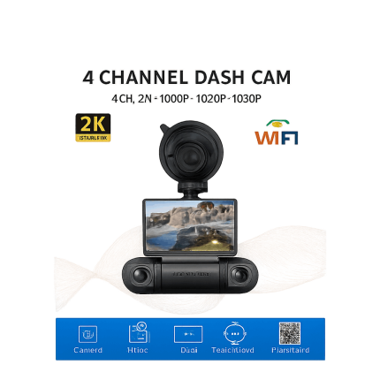دوربین ثبت وقایع خودرو 4لنز m99 pro